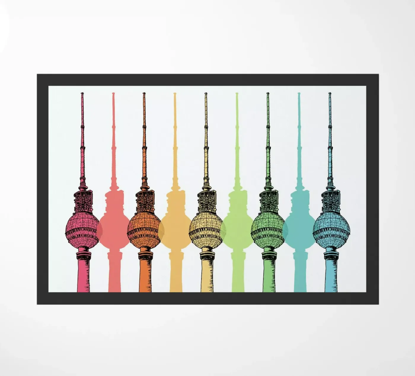 Colorful Berlin deurmat van KP Design