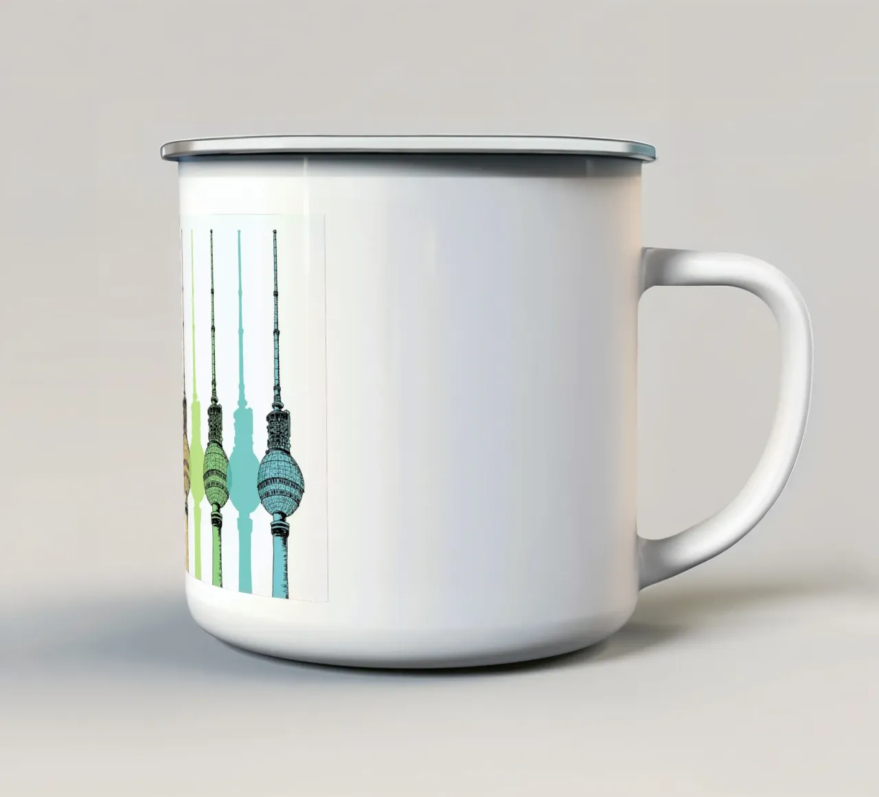 Colorful Berlin tazza in smalto da KP Design