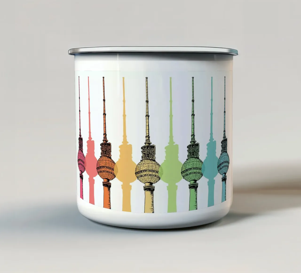 Colorful Berlin tazza in smalto da KP Design