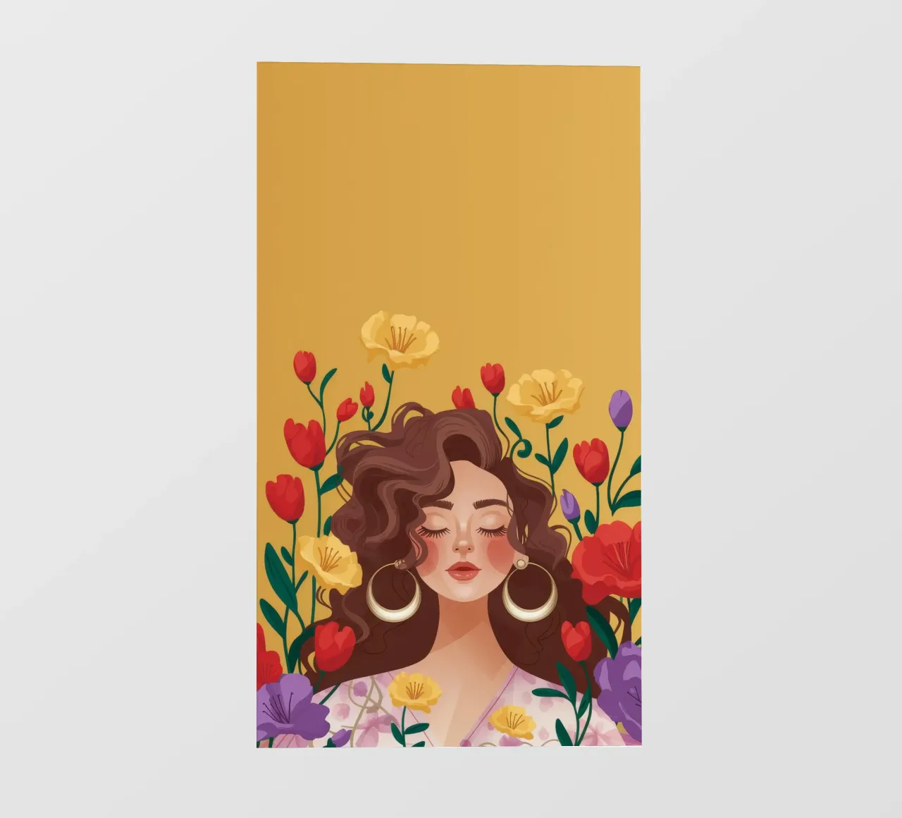 Blossoming Solitude telo in pvc da Fine Sanctuary
