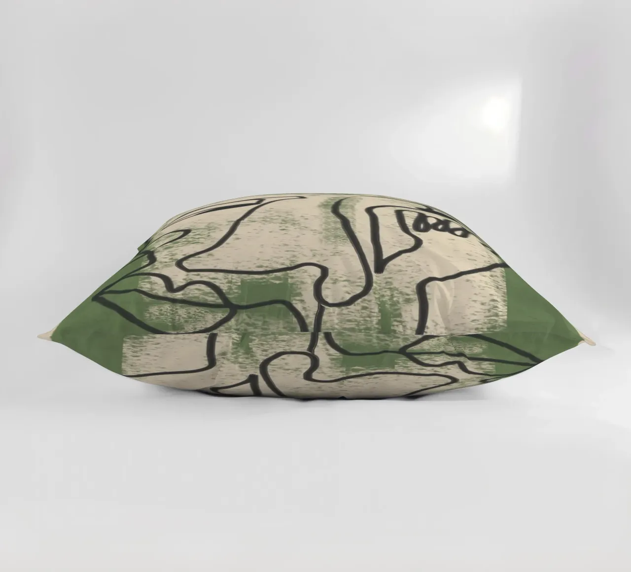 Minimal Face Impression 1 cuscino da Nadjaa