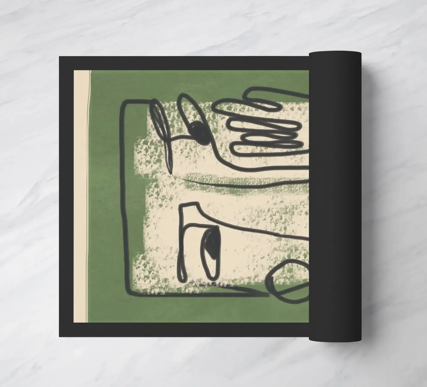 Minimal Face Impression 1 deurmat van Nadjaa