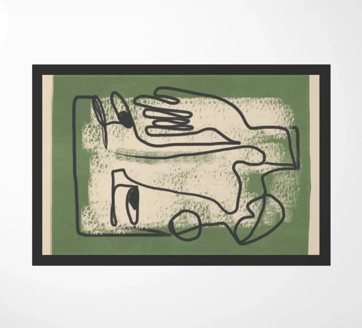 Minimal Face Impression 1 deurmat van Nadjaa