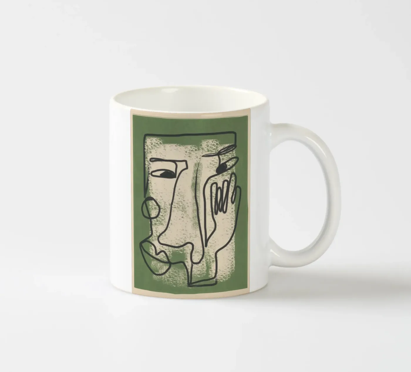 Minimal Face Impression 1 tazza in ceramica da Nadjaa