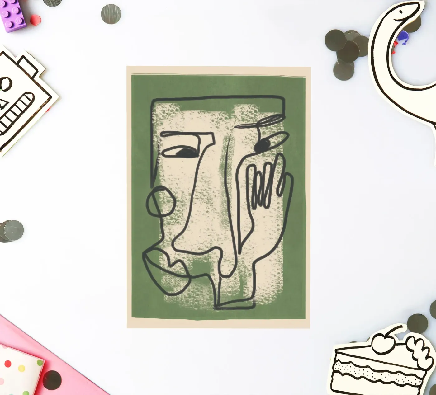 Minimal Face Impression 1 sticker by Nadjaa