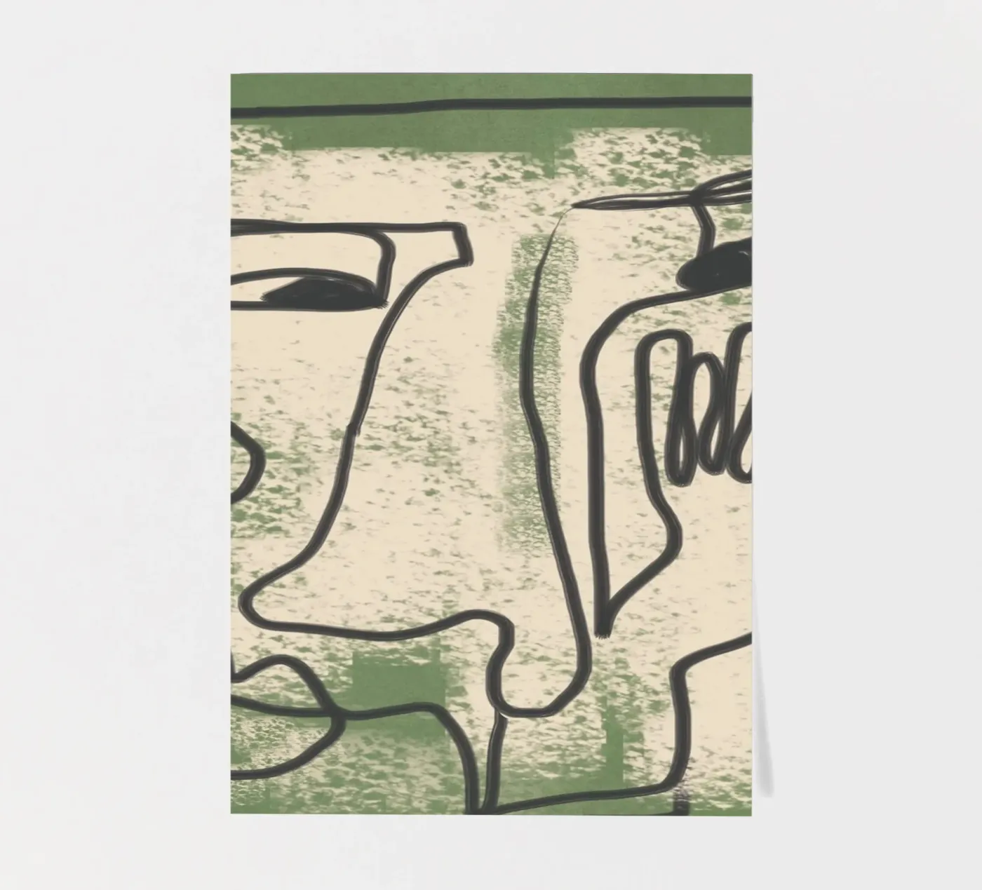 Minimal Face Impression 1 sticker sheet by Nadjaa