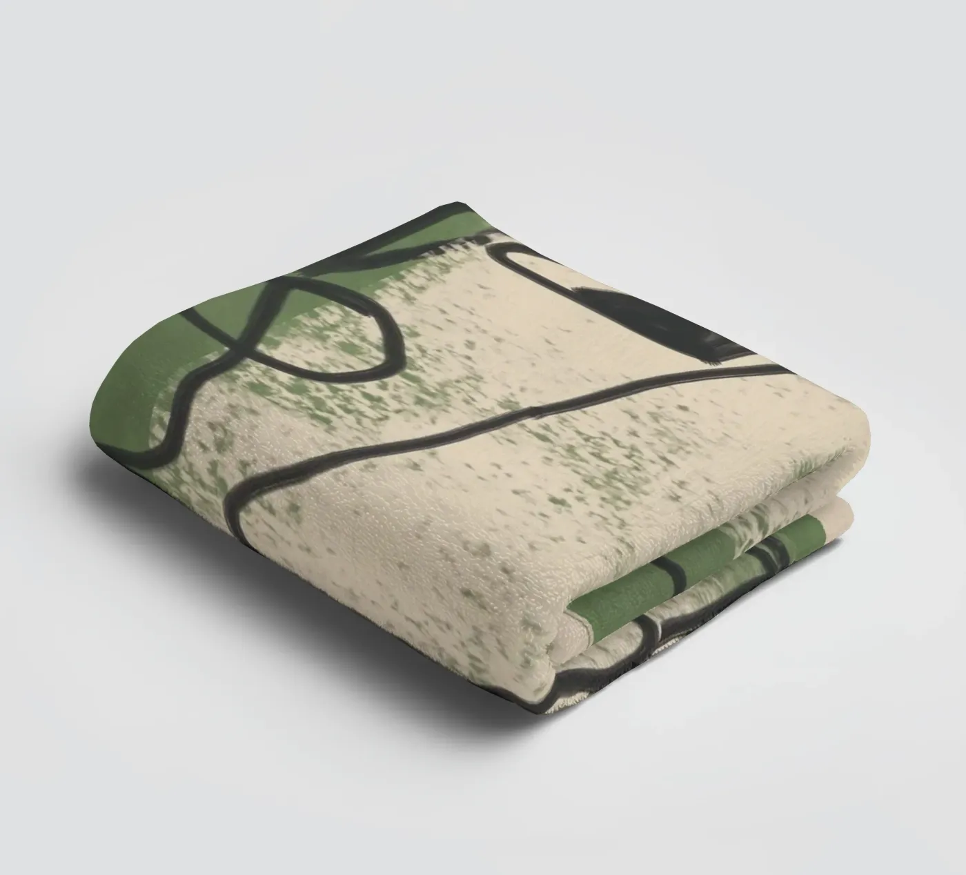 Minimal Face Impression 1 towel by Nadjaa