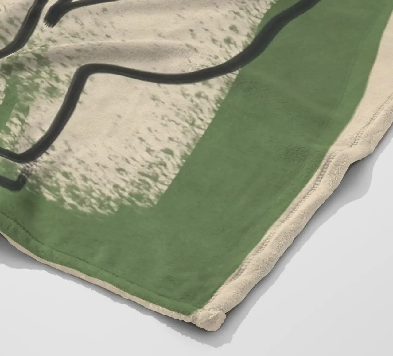 Minimal Face Impression 1 Fleecedecke von Nadjaa