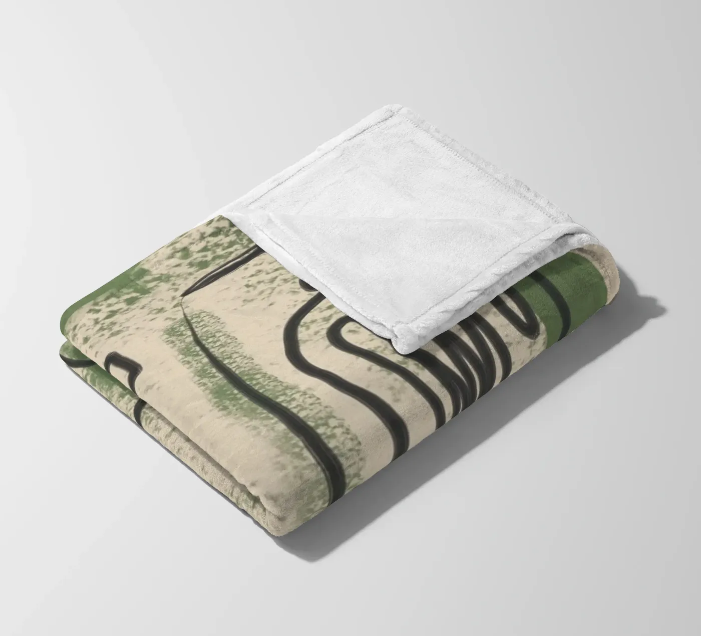 Minimal Face Impression 1 Fleecedecke von Nadjaa