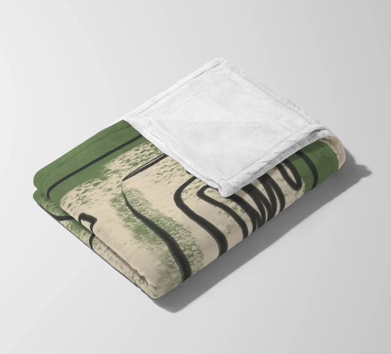 Minimal Face Impression 1 Fleecedecke von Nadjaa