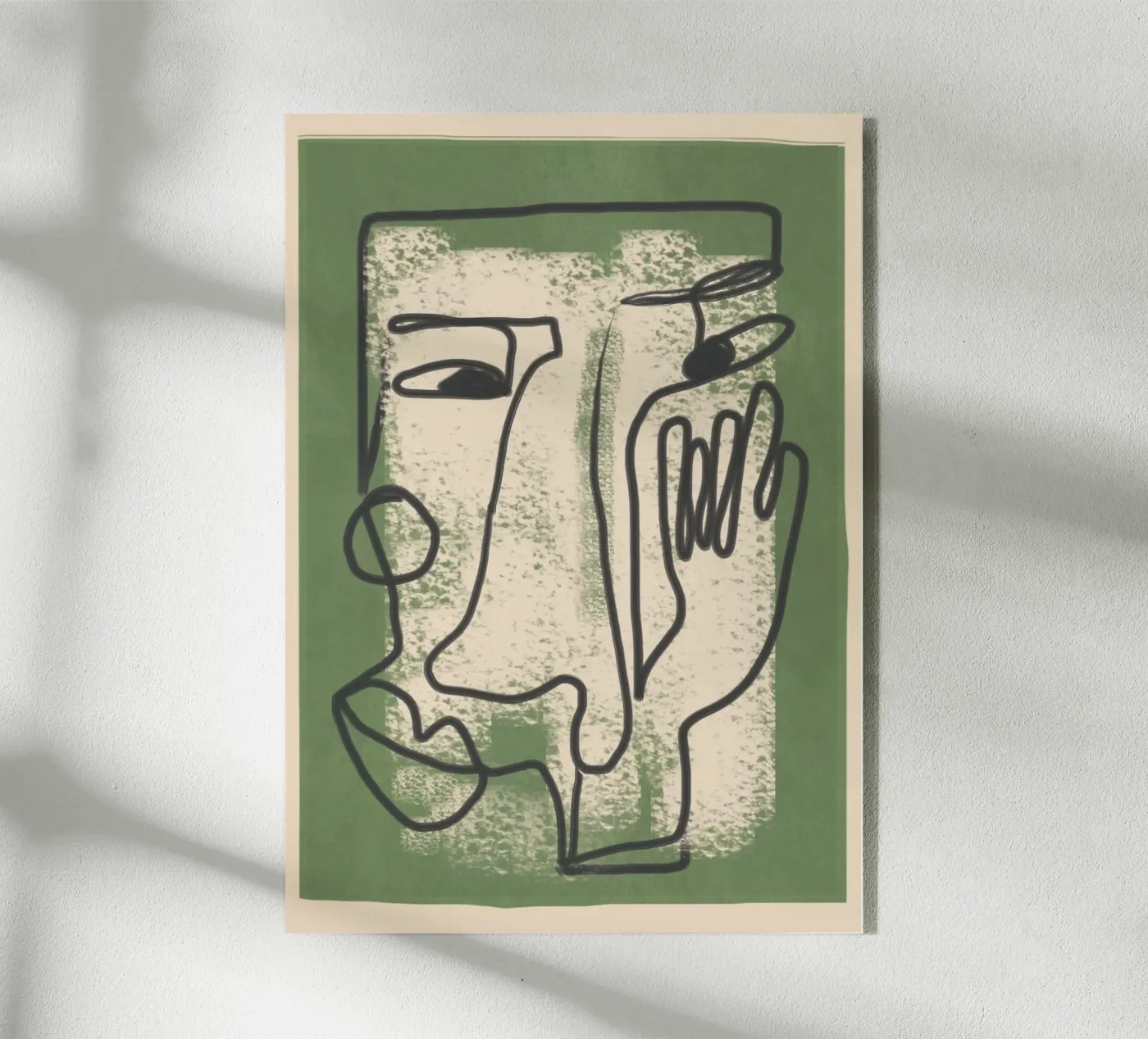 Minimal Face Impression 1 Acryl-Glas von Nadjaa