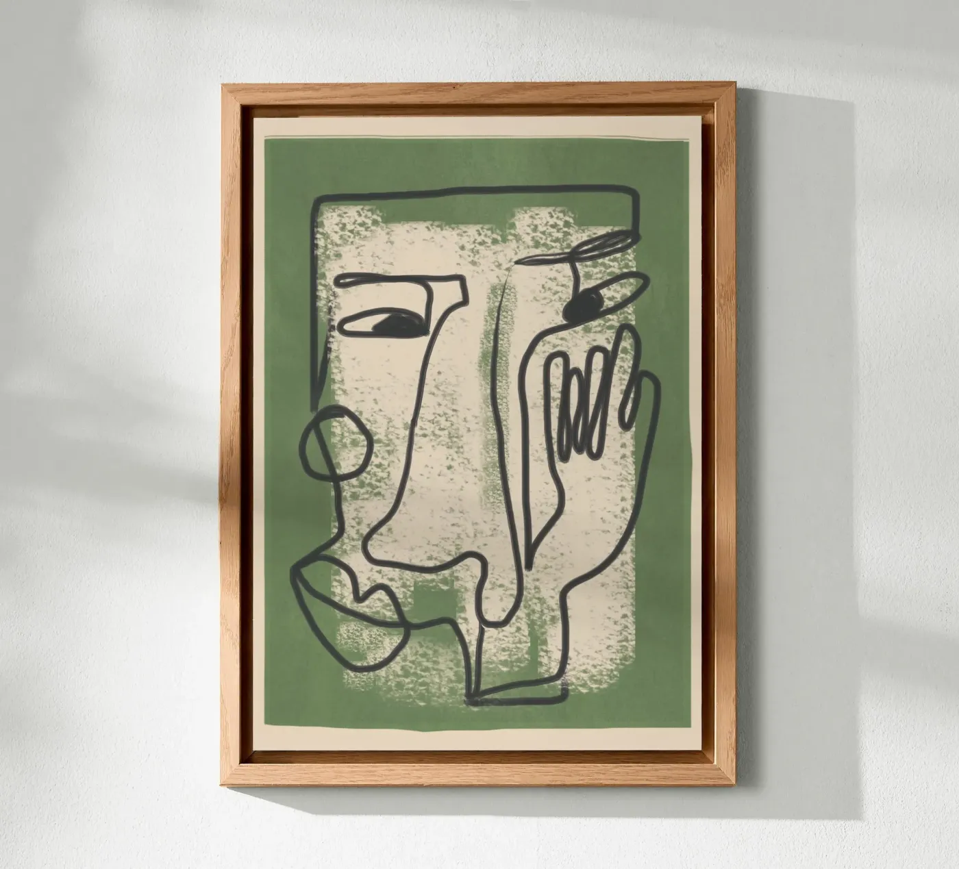 Minimal Face Impression 1 forex-plaat van Nadjaa