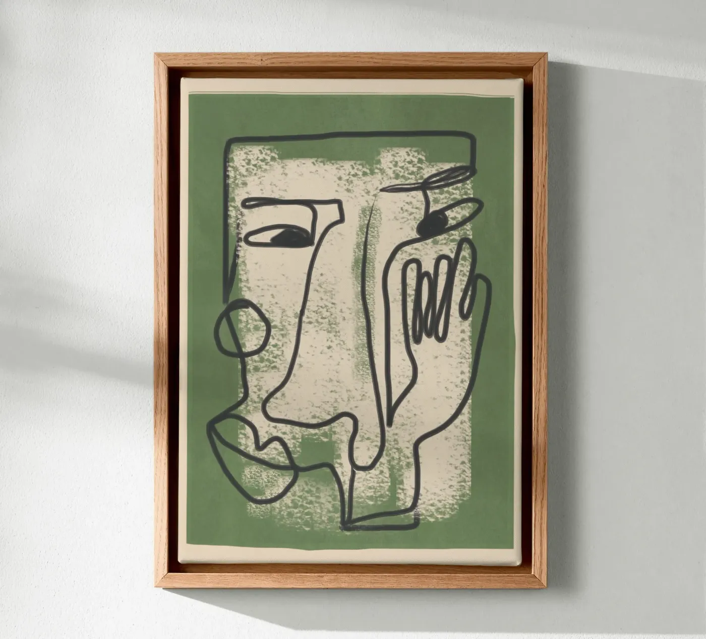 Minimal Face Impression 1 tela da Nadjaa