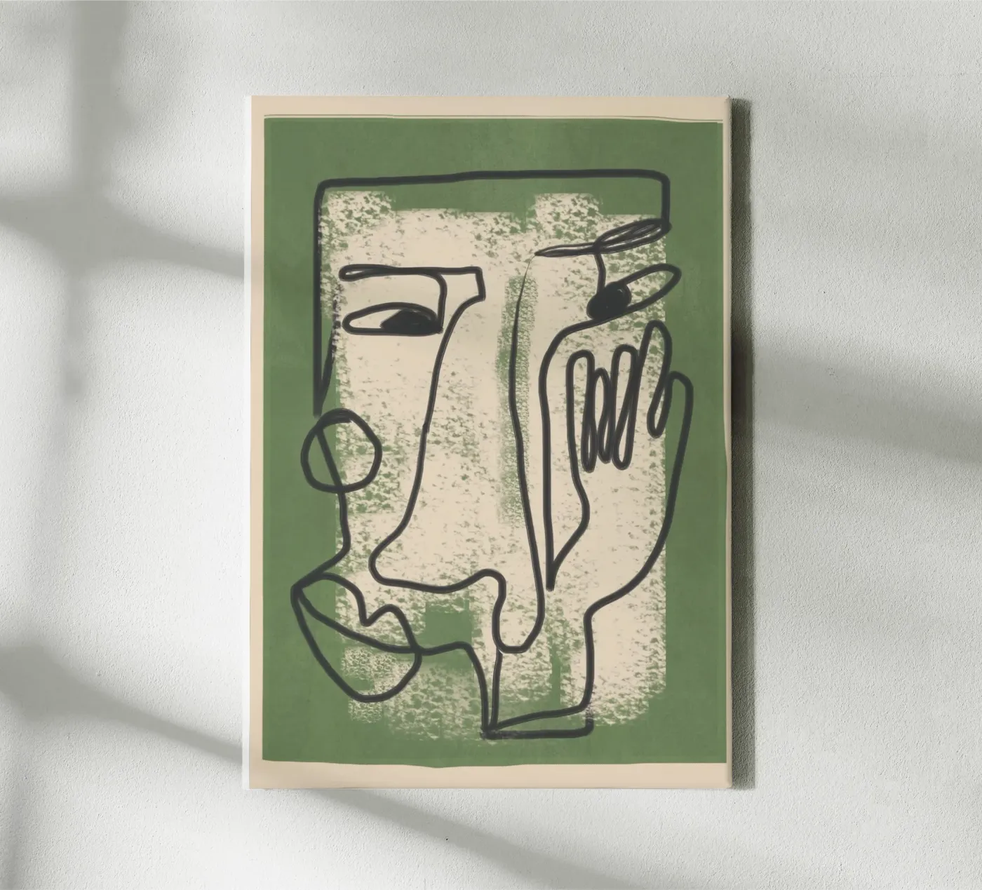 Minimal Face Impression 1 tela da Nadjaa