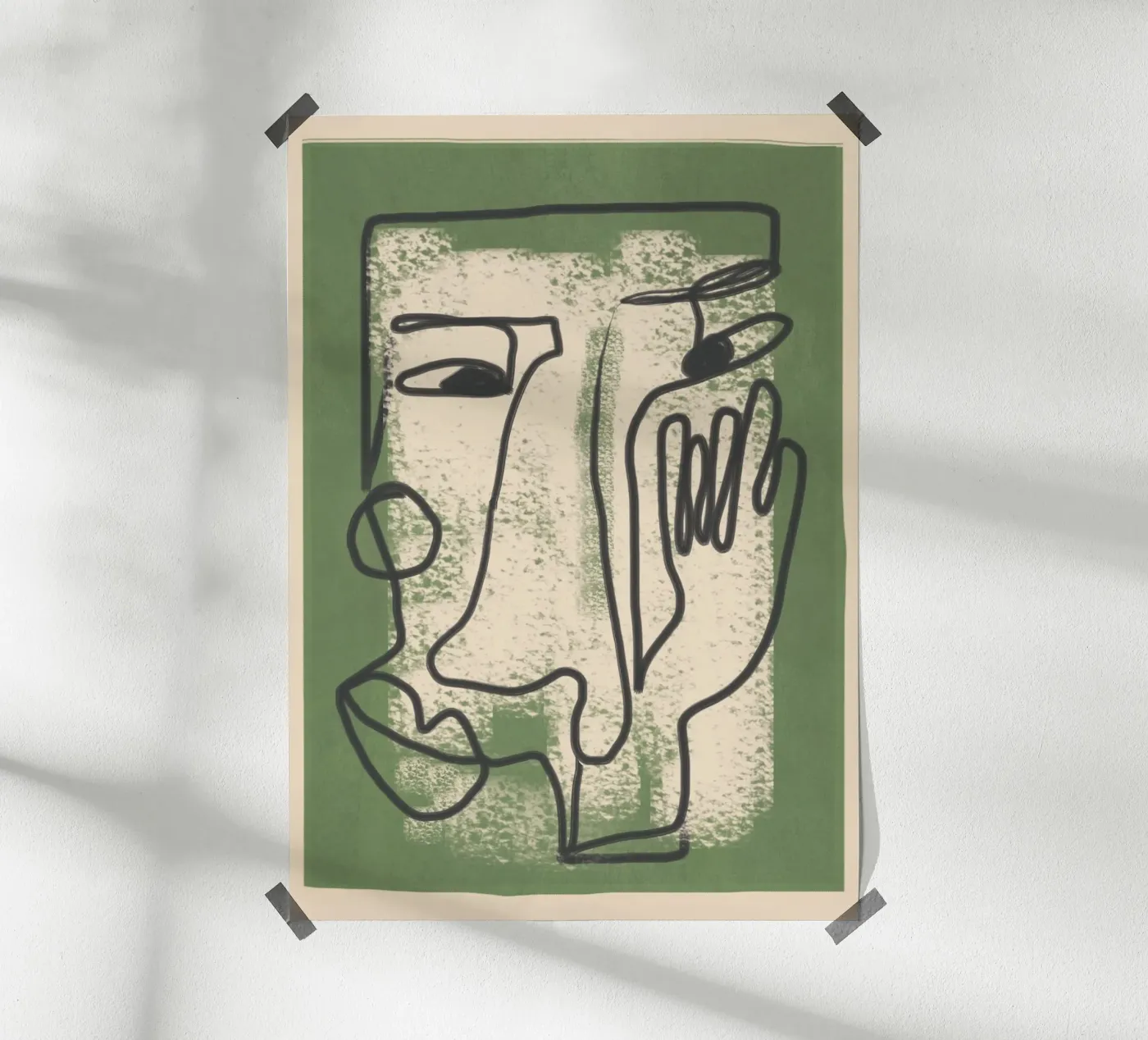 Minimal Face Impression 1 poster da Nadjaa