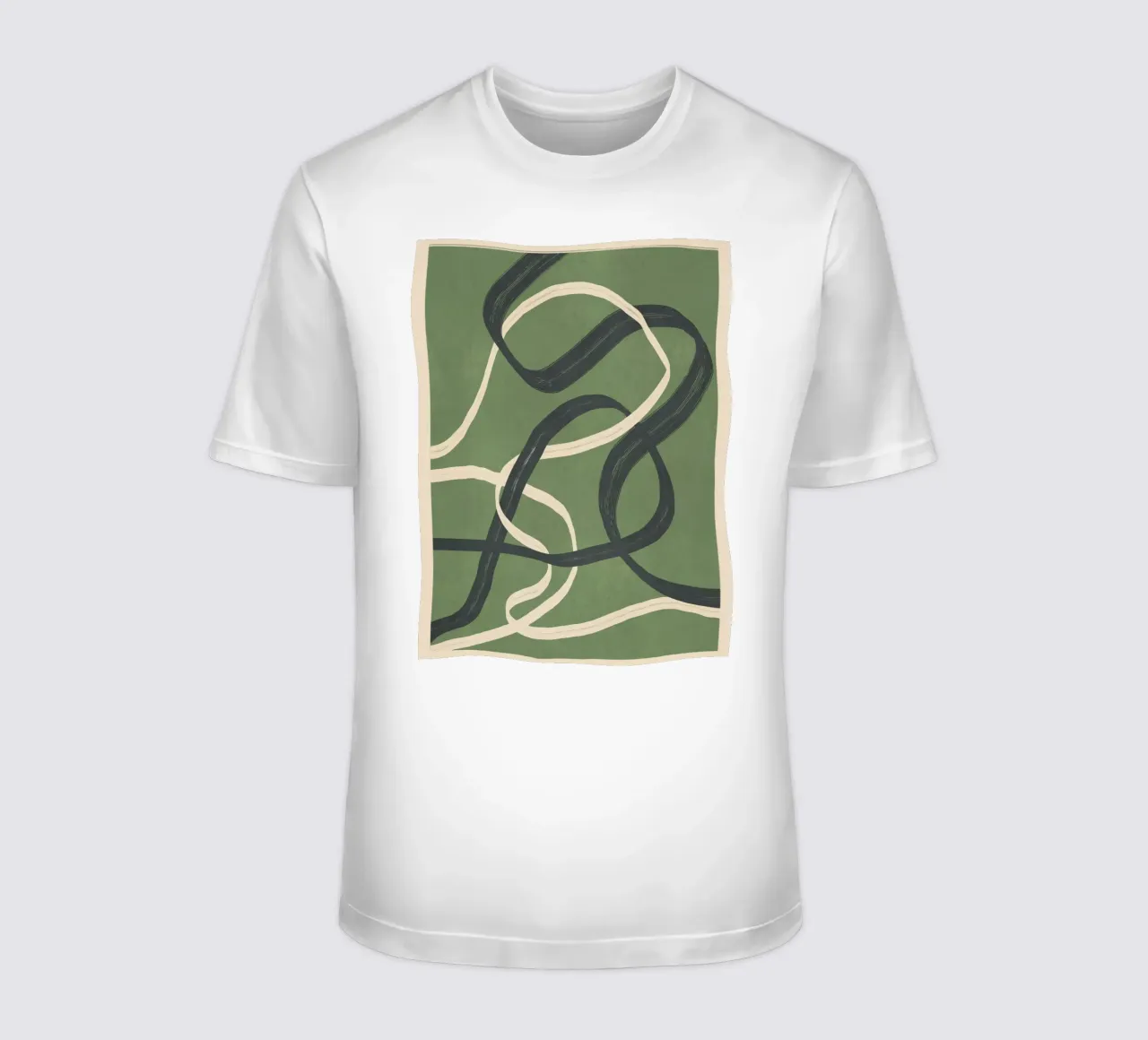 Minimal Abstract Lines Dance 1 t-shirt da Nadjaa