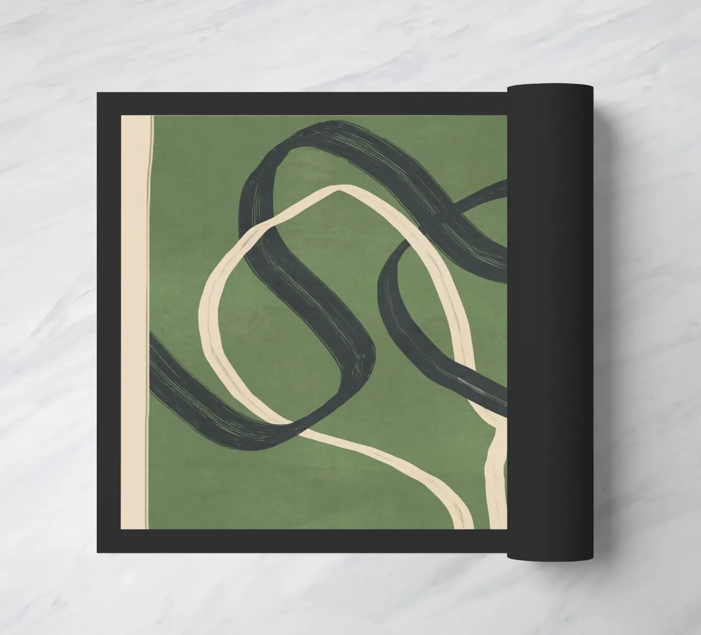 Minimal Abstract Lines Dance 1 deurmat van Nadjaa