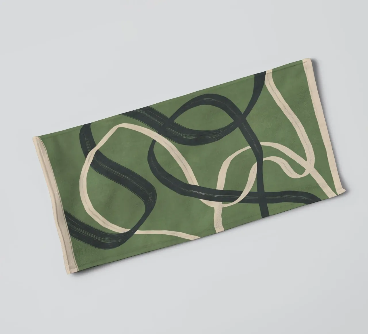 Minimal Abstract Lines Dance 1 asciugamano da bagno da Nadjaa