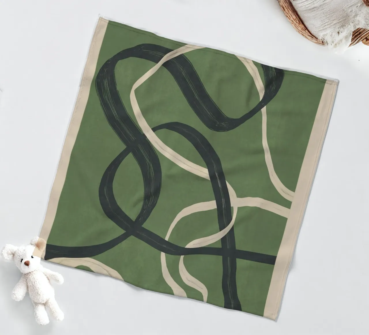 Minimal Abstract Lines Dance 1 coperta in pile da Nadjaa