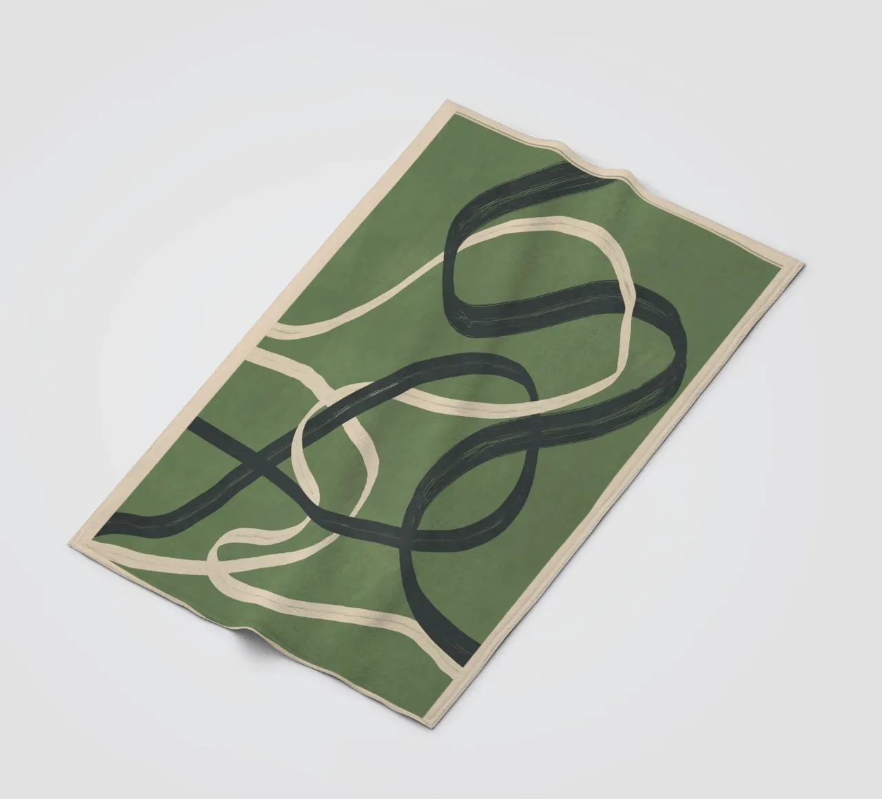 Minimal Abstract Lines Dance 1 coperta in pile da Nadjaa