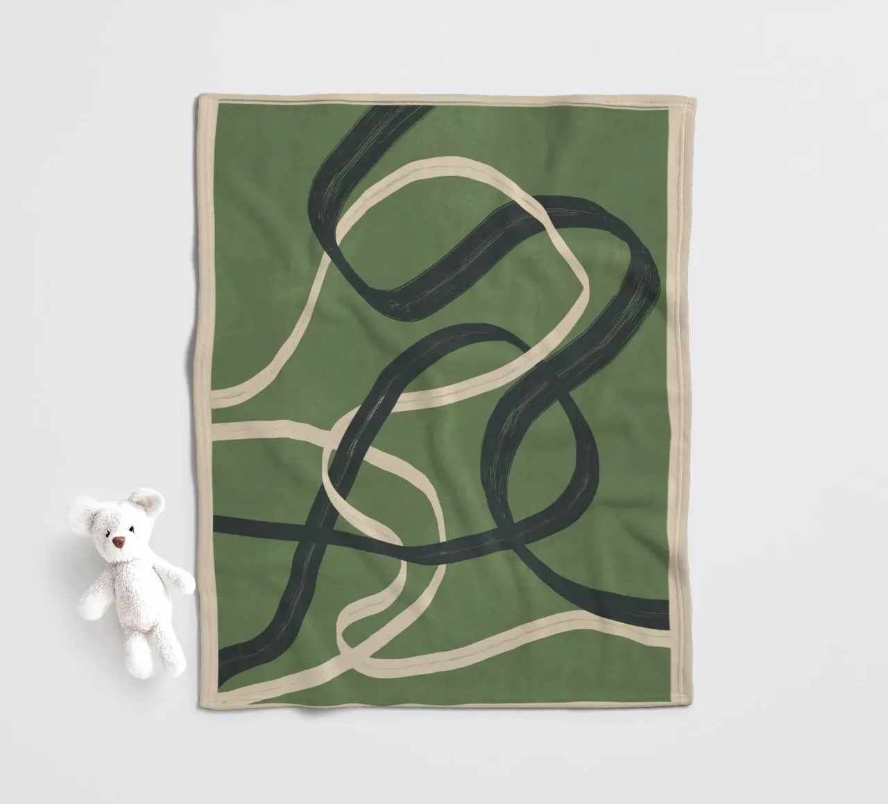 Minimal Abstract Lines Dance 1 coperta in pile da Nadjaa