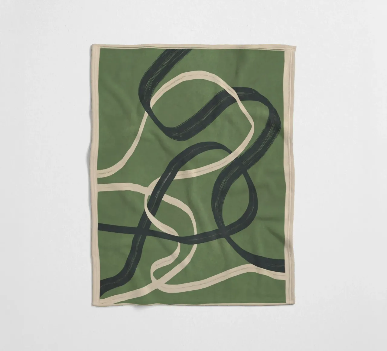 Minimal Abstract Lines Dance 1 coperta in pile da Nadjaa