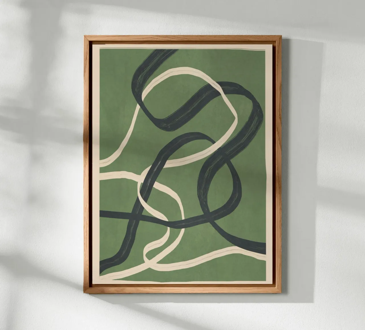 Minimal Abstract Lines Dance 1 alluminio dibond da Nadjaa