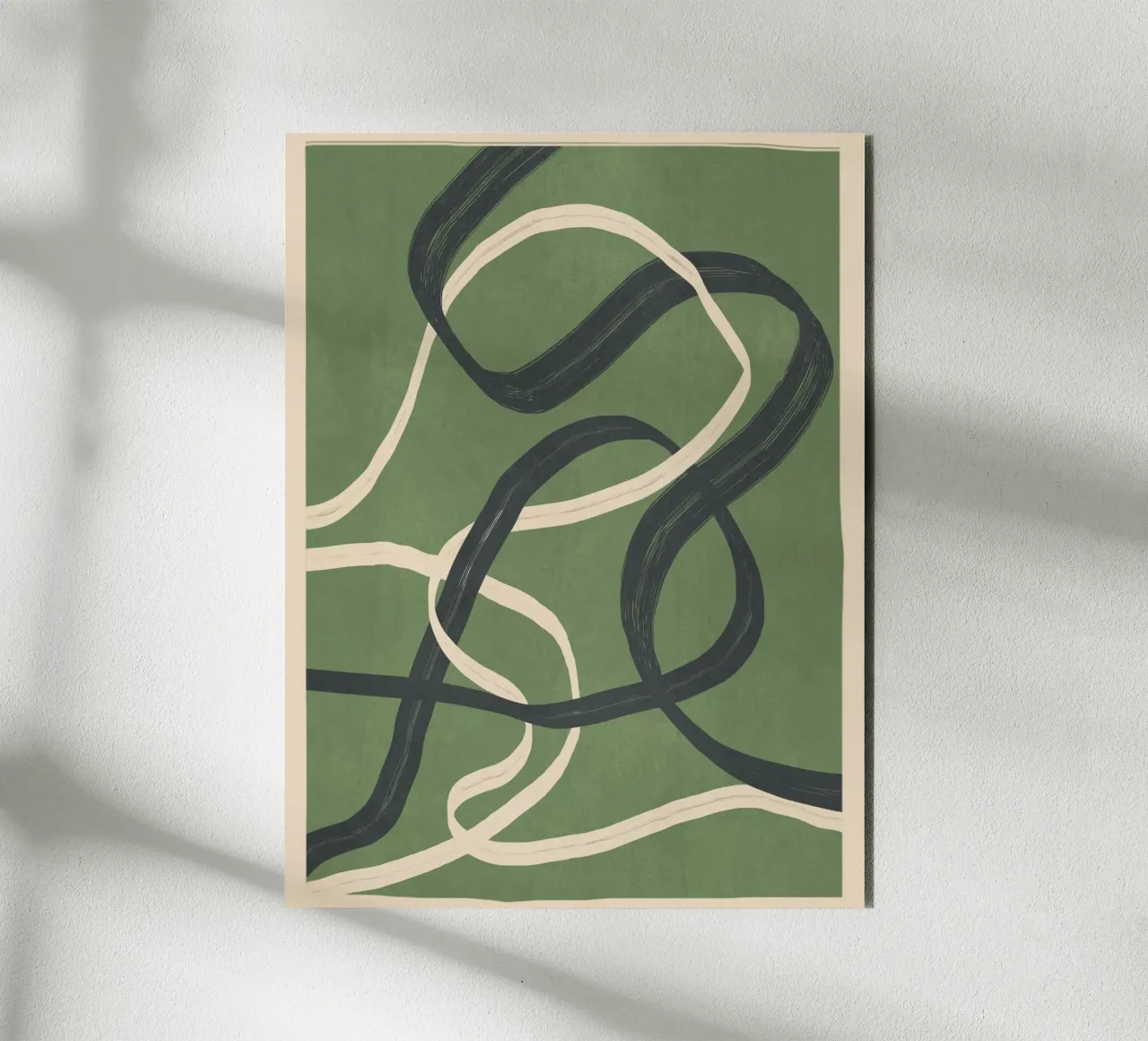 Minimal Abstract Lines Dance 1 alluminio dibond da Nadjaa