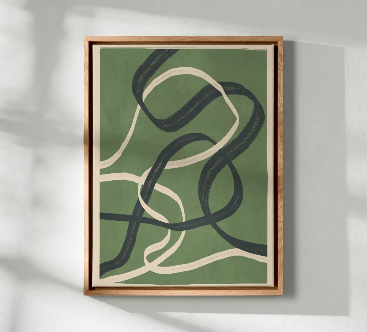 Minimal Abstract Lines Dance 1 tela da Nadjaa