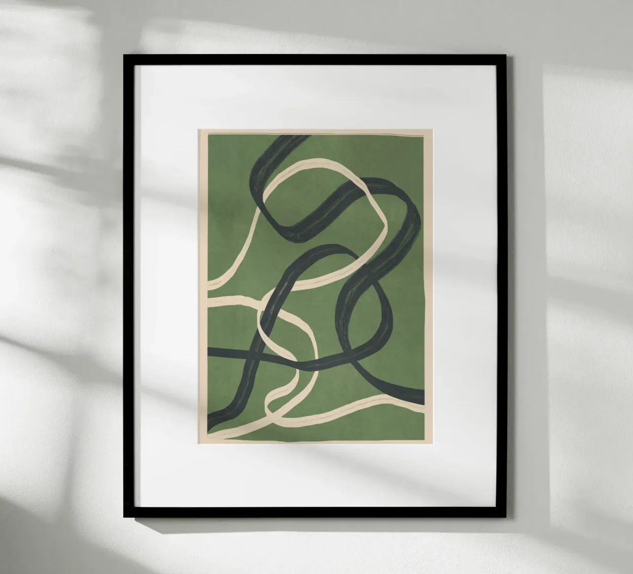 Minimal Abstract Lines Dance 1 poster da Nadjaa