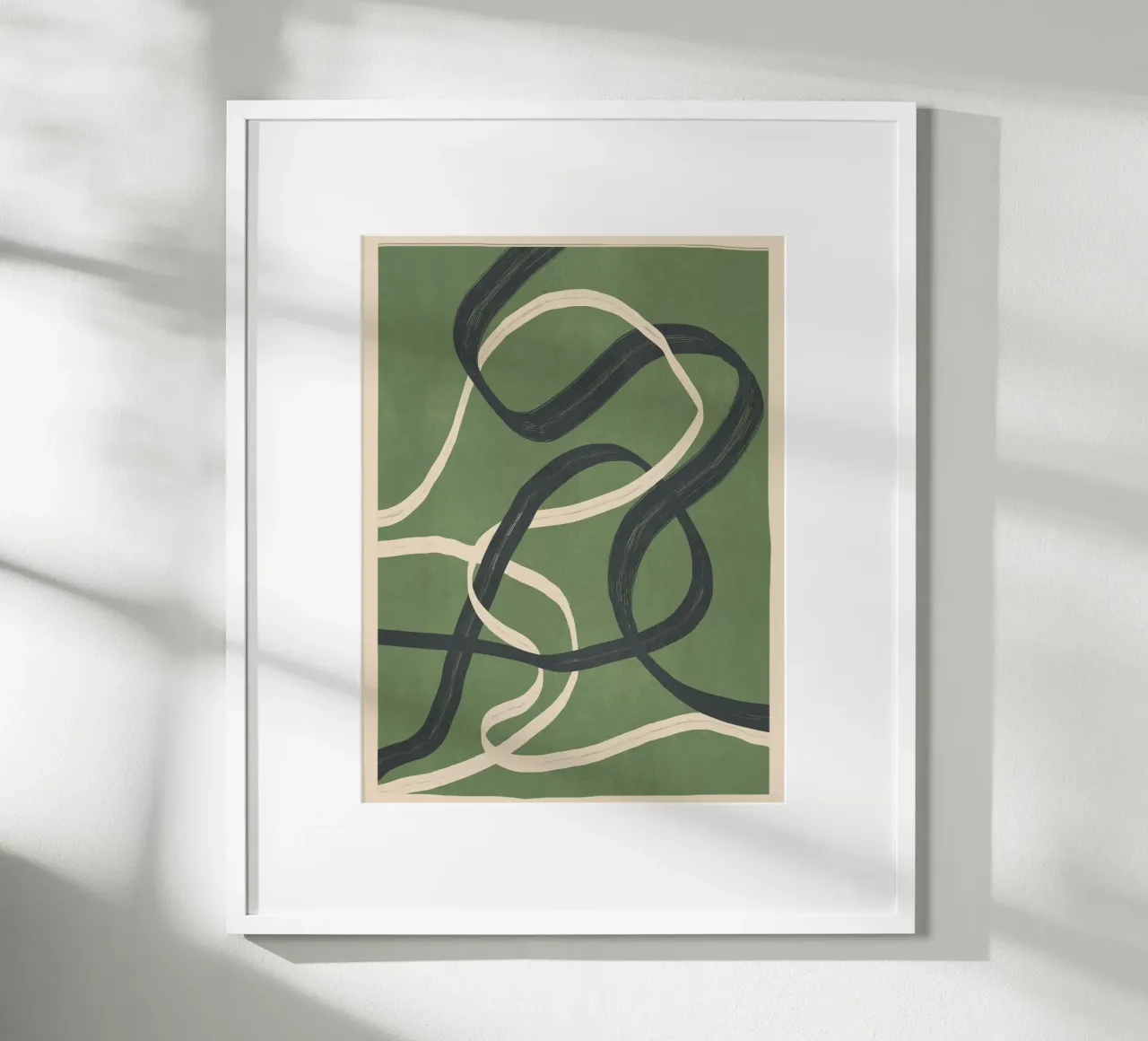 Minimal Abstract Lines Dance 1 poster da Nadjaa