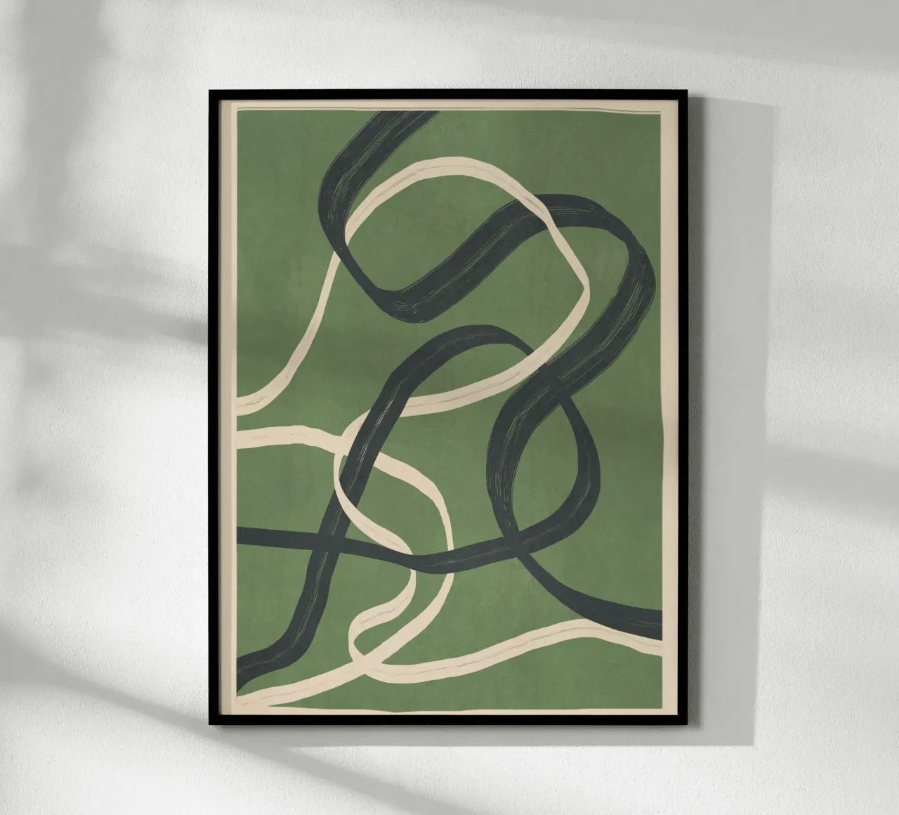 Minimal Abstract Lines Dance 1 poster da Nadjaa