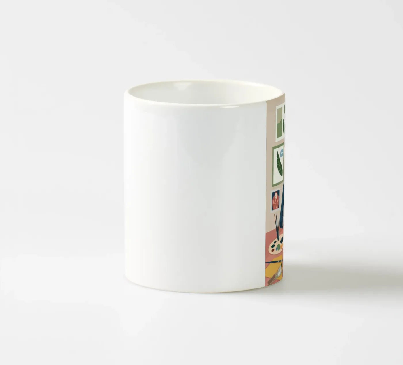 Botanical Workspace Harmony ceramic mug by Fine Sanctuary
