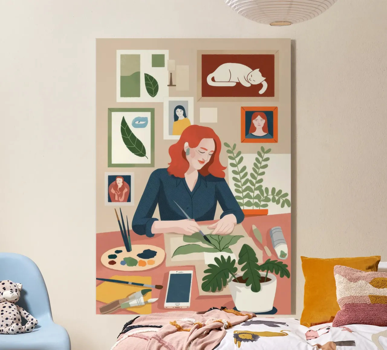 Botanical Workspace Harmony plexiglass da Fine Sanctuary