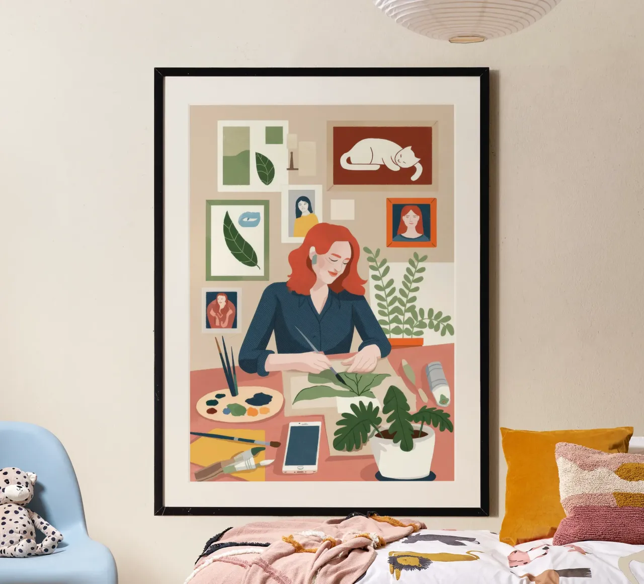 Botanical Workspace Harmony poster by Fine Sanctuary