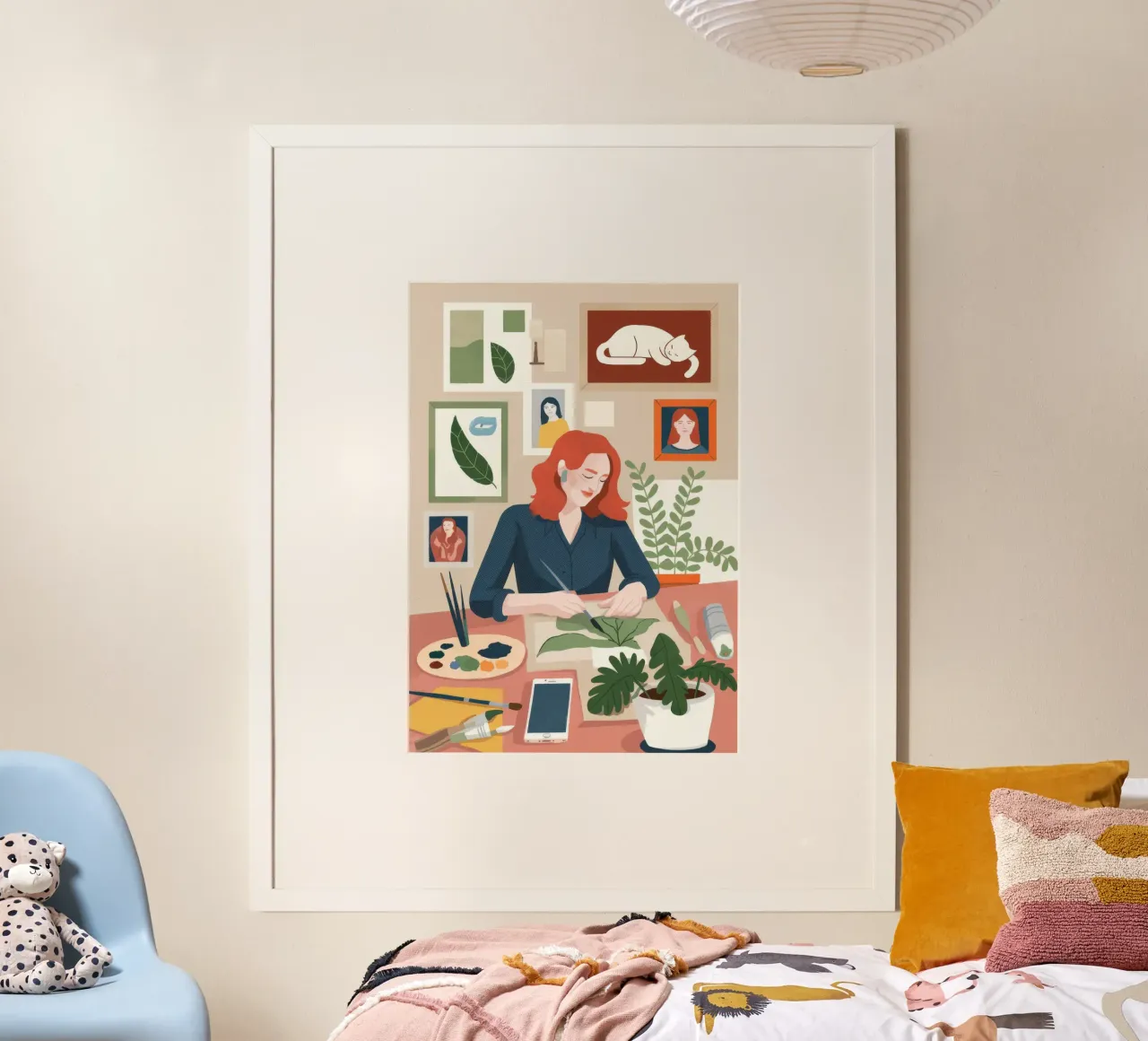 Botanical Workspace Harmony poster by Fine Sanctuary