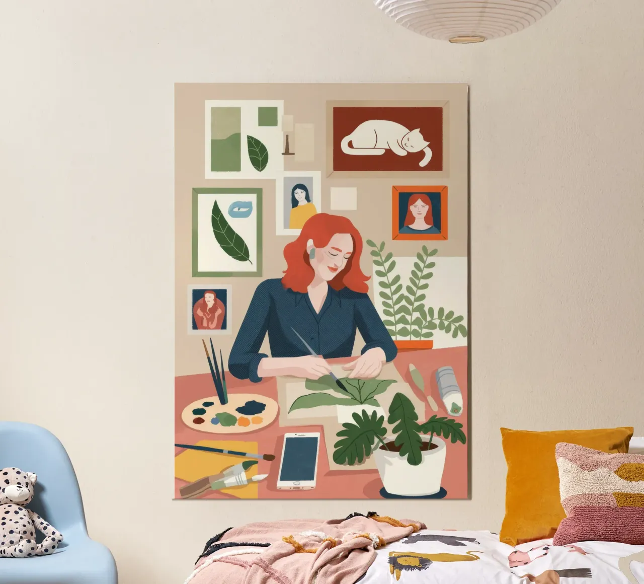 Botanical Workspace Harmony poster by Fine Sanctuary