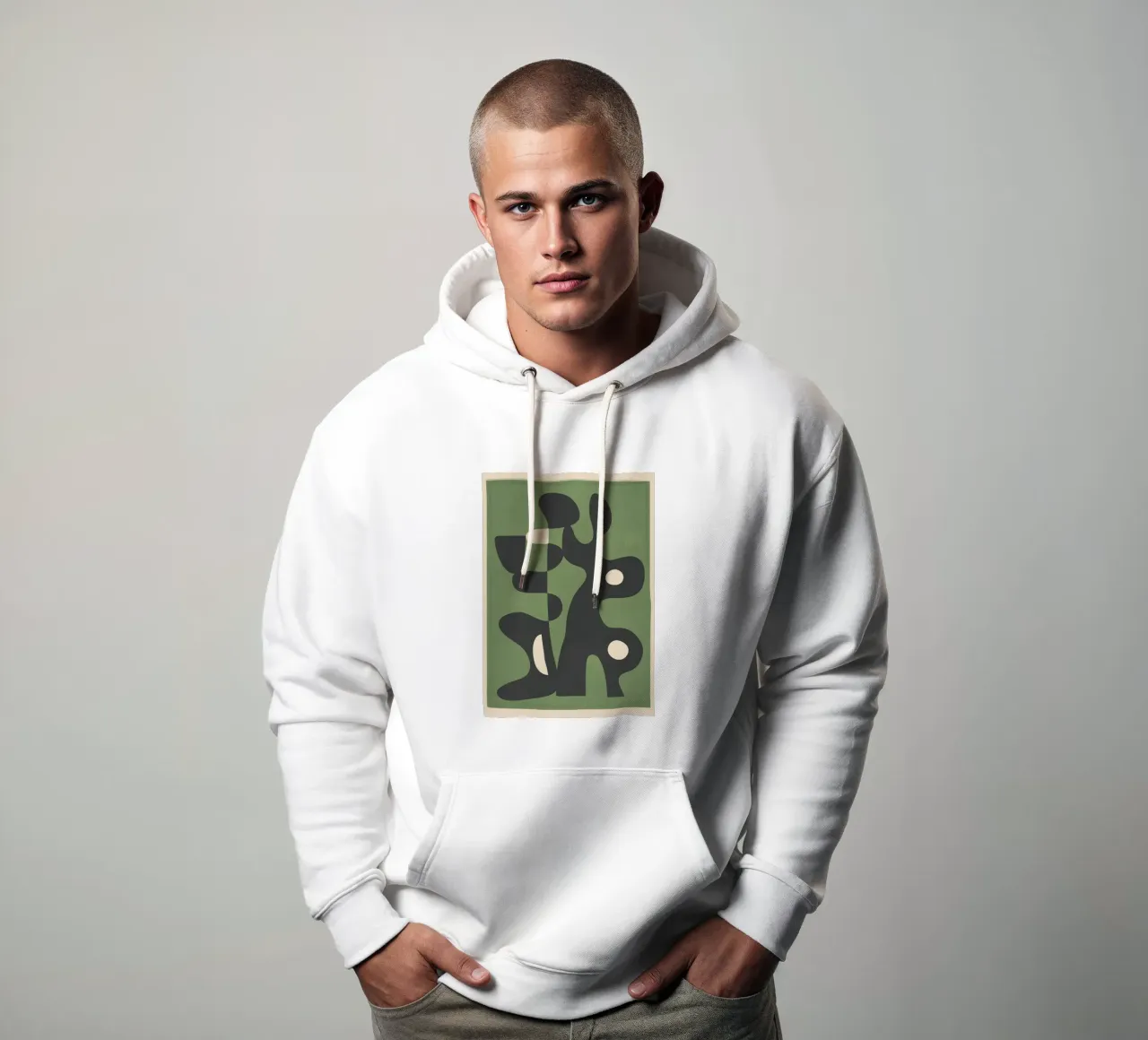 Modern Abstract Art Motion 1 sudadera con capucha de Nadjaa