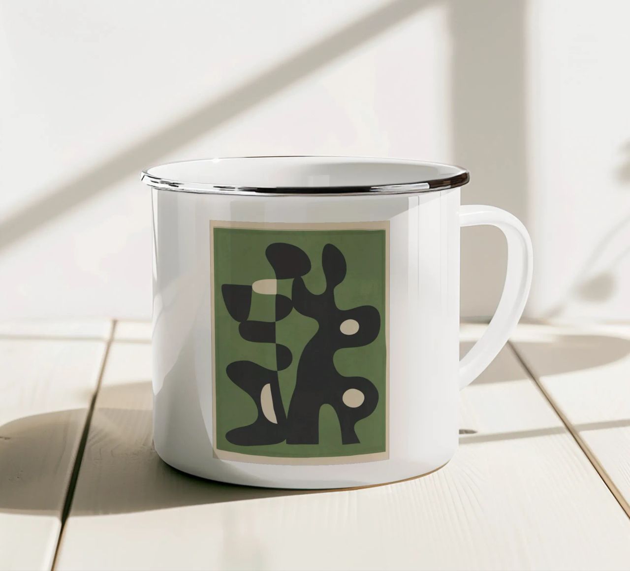 Modern Abstract Art Motion 1 tazza in smalto da Nadjaa