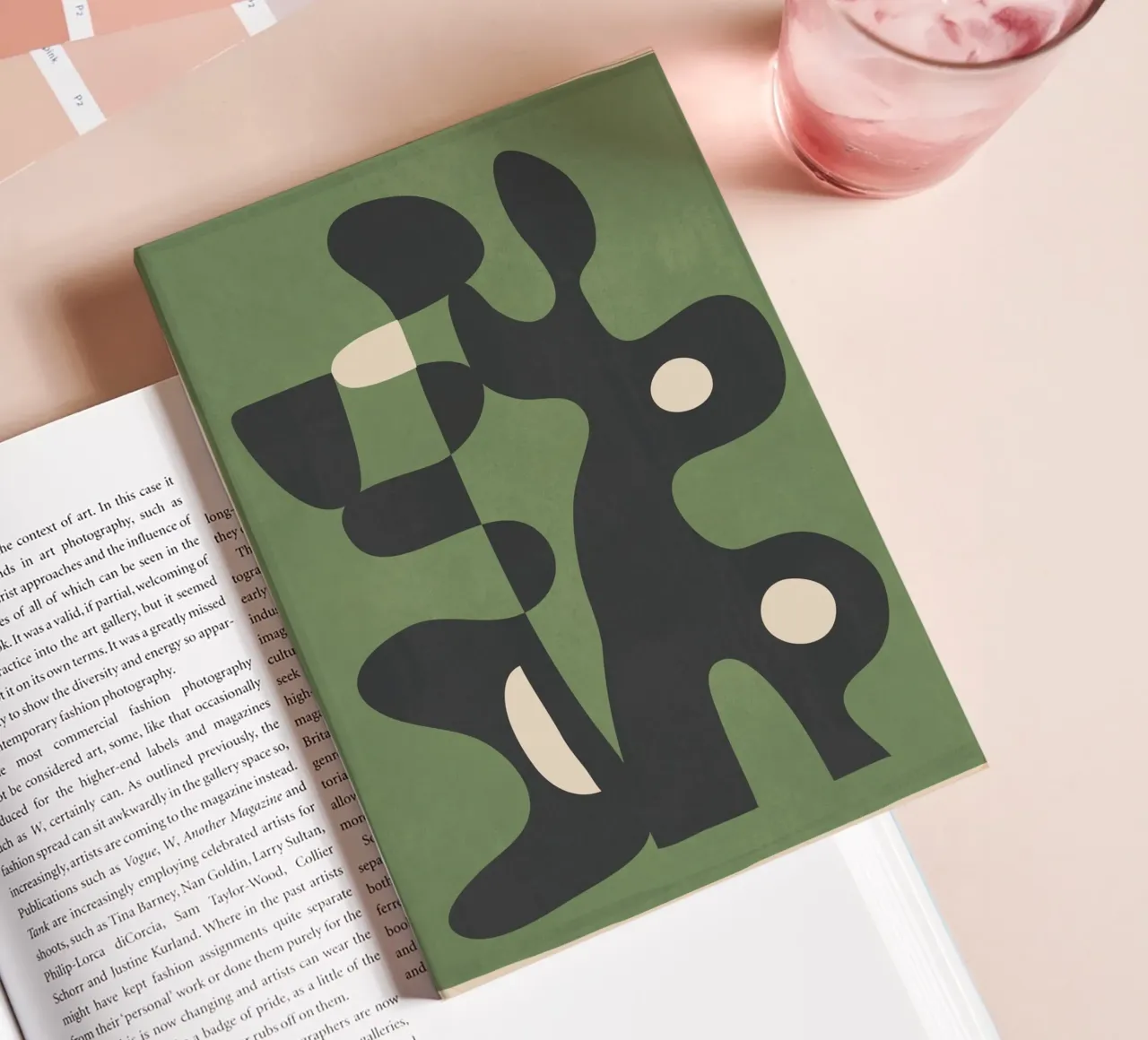 Modern Abstract Art Motion 1 notebook by Nadjaa