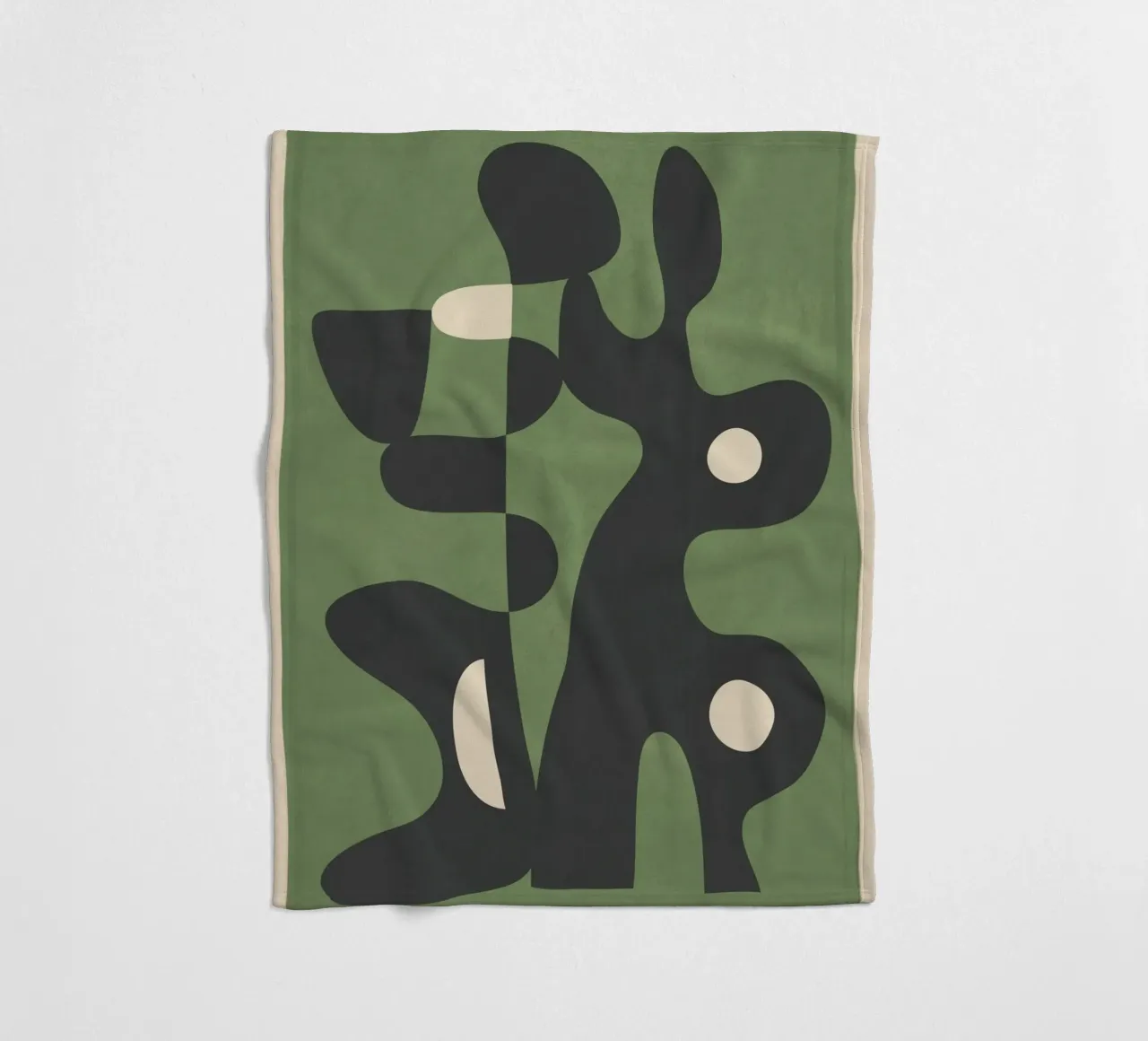 Modern Abstract Art Motion 1 coperta in pile da Nadjaa