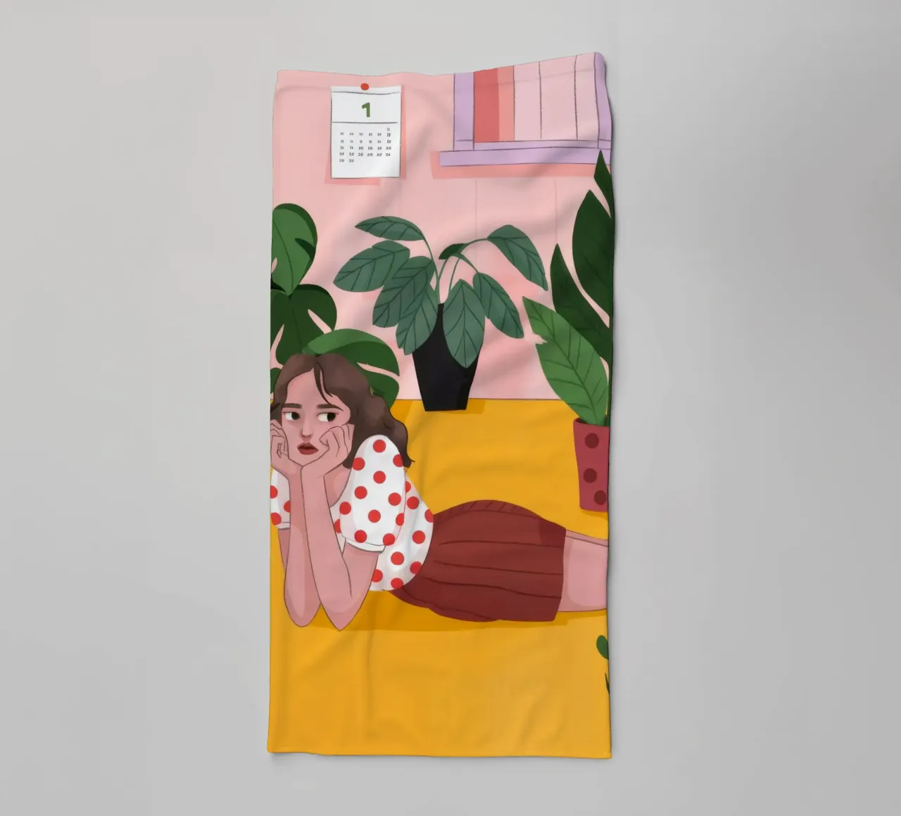Verdant Garden Oasis towel by Fine Sanctuary