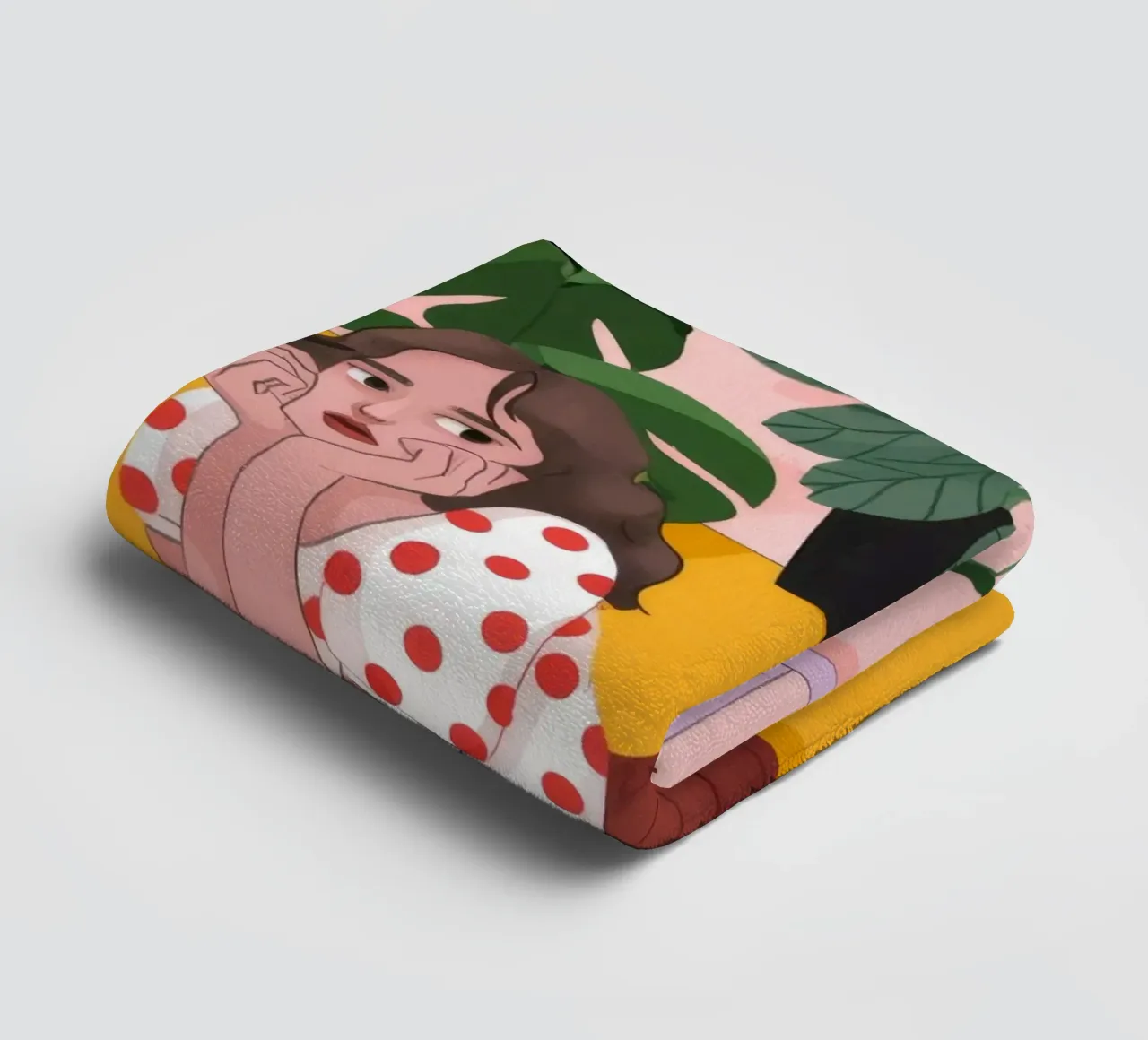 Verdant Garden Oasis towel by Fine Sanctuary