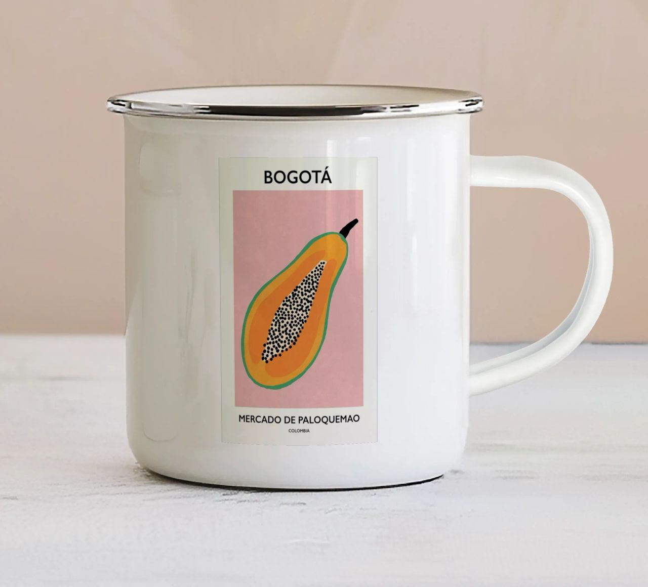 Bogotá tazza in smalto da Pure