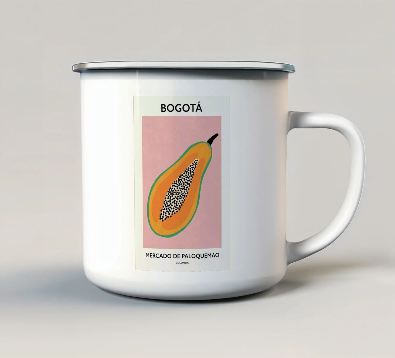 Bogotá tazza in smalto da Pure