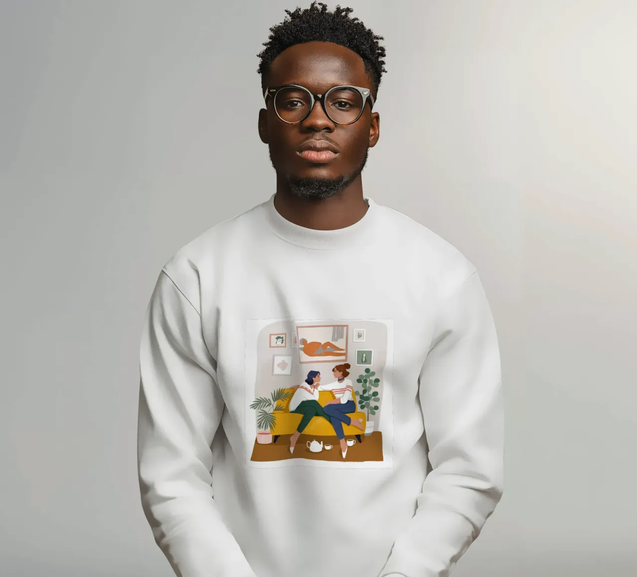 Dialogo botanico accogliente felpa da Fine Sanctuary