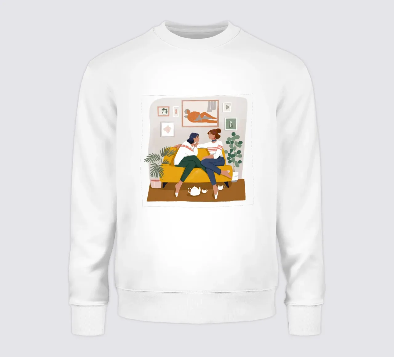 Botanischer Dialog der Gemütlichkeit Sweatshirt von Fine Sanctuary
