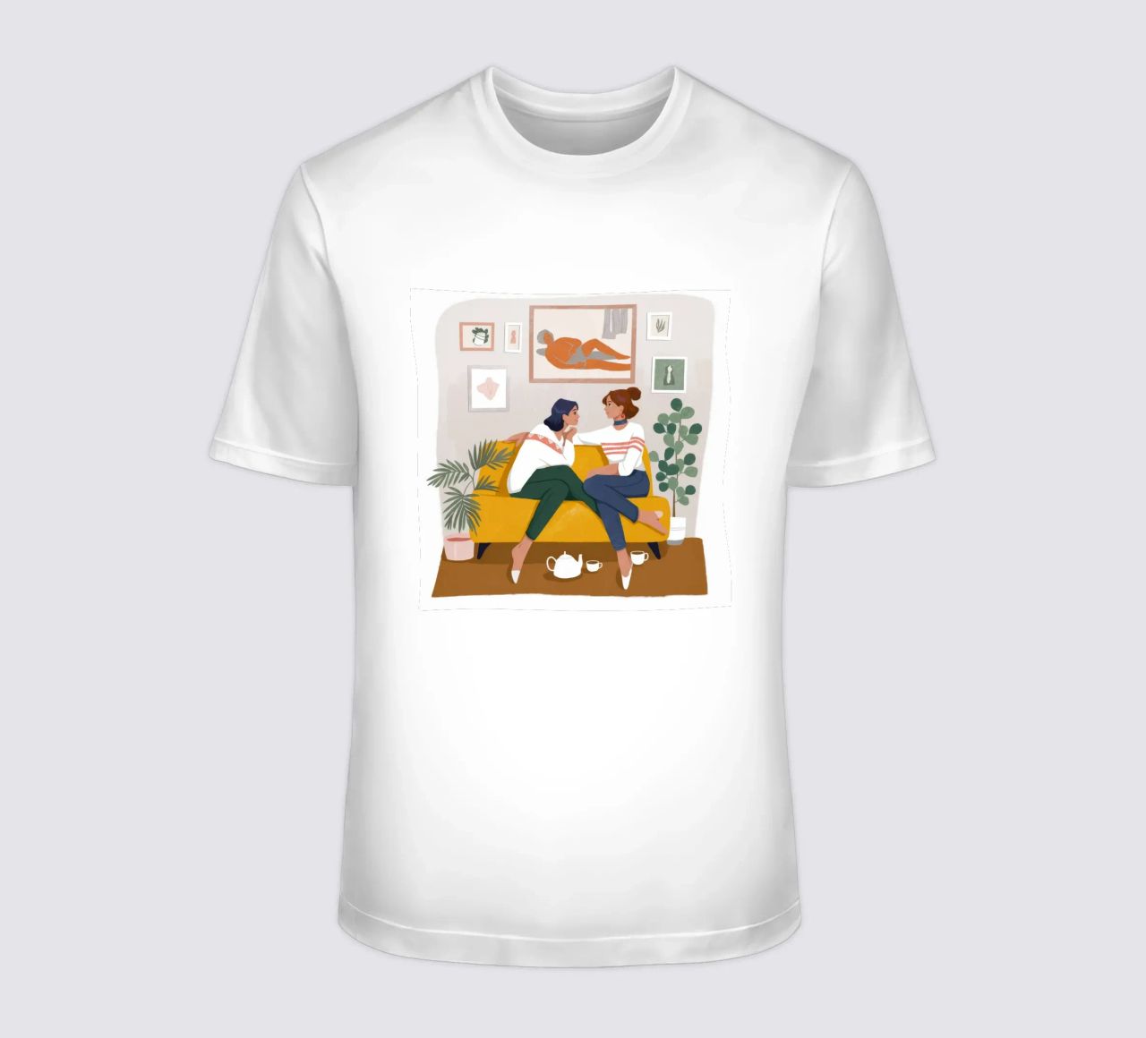 Acogedor diálogo botánico camiseta de Fine Sanctuary
