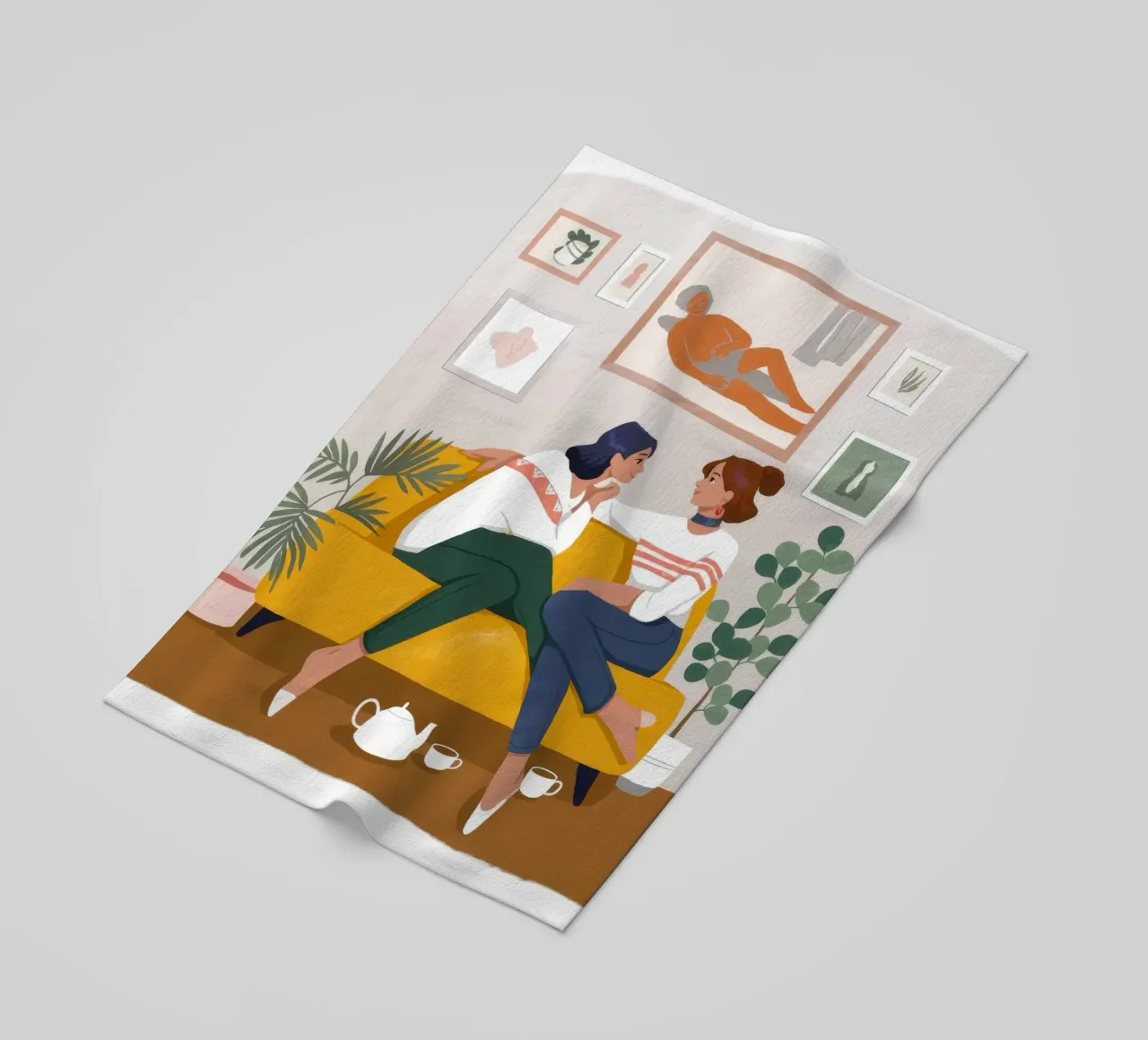 Dialogo botanico accogliente telo mare da Fine Sanctuary