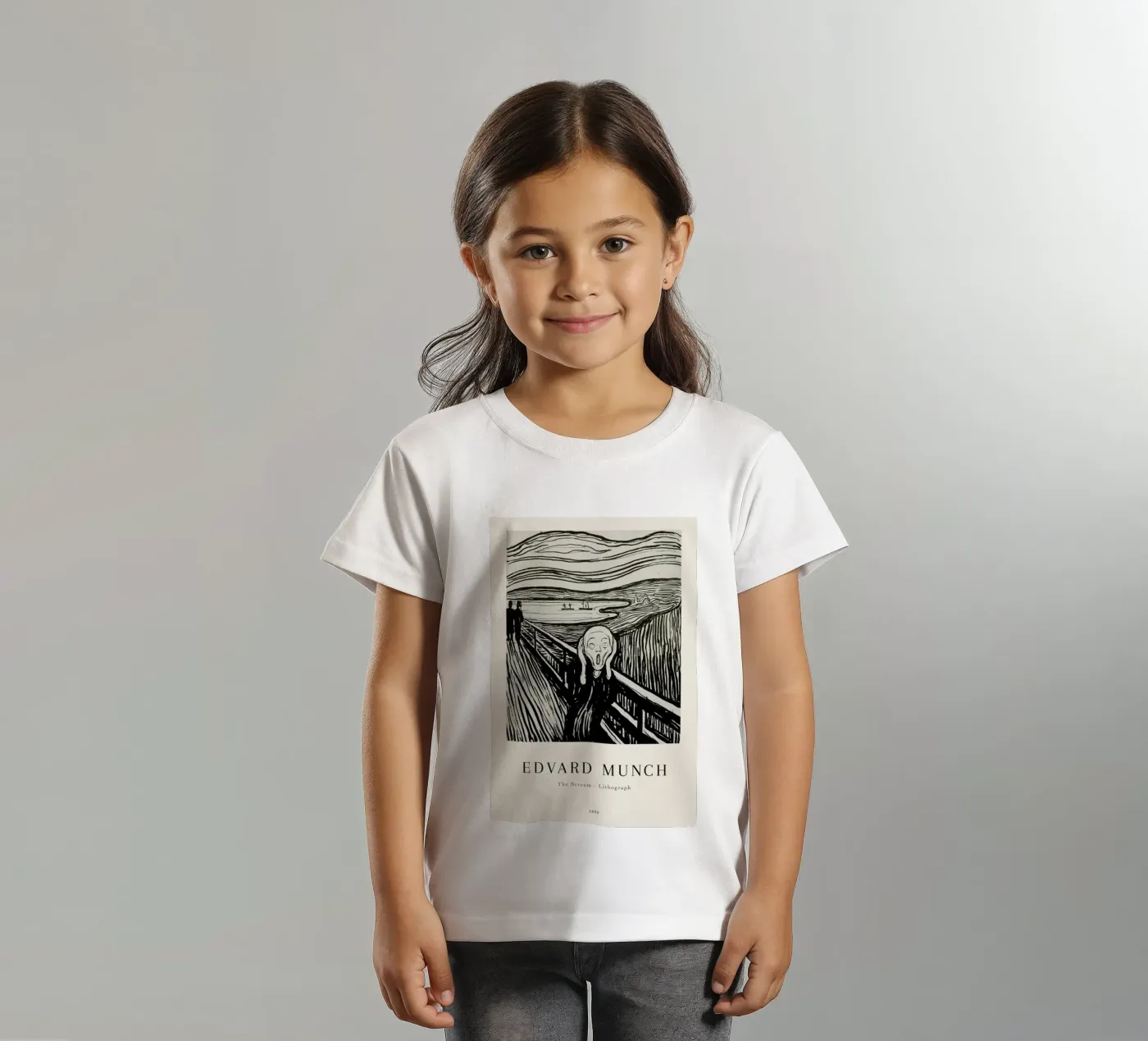 Munch - The Scream Lithograph t-shirt bambini da ARTOTHEK